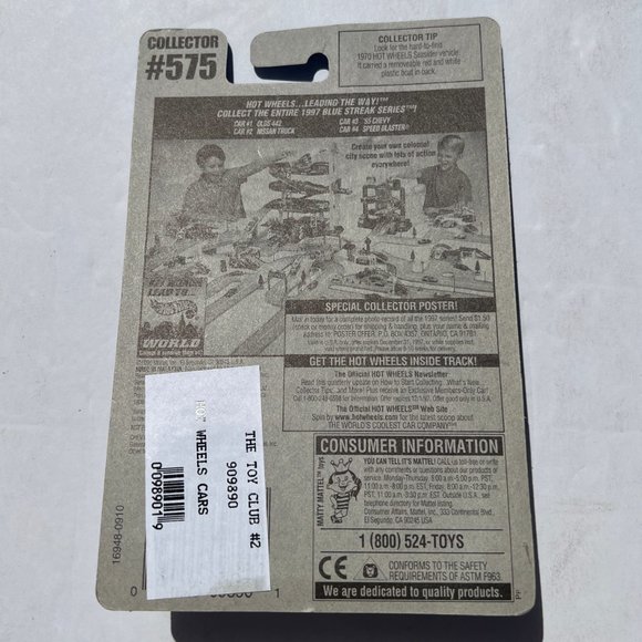 1997 Hot Wheels '55 CHEVY BEL AIR #575 Blue Streak Series 1:64 Scale - Picture 3 of 5